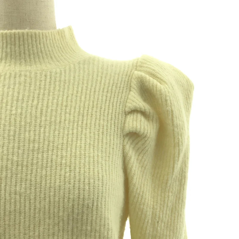 SEVEN TEN by MIHO KAWAHITO / セブンテンバイミホカワヒト | ブークレパワーショルダーニット | M | レディース