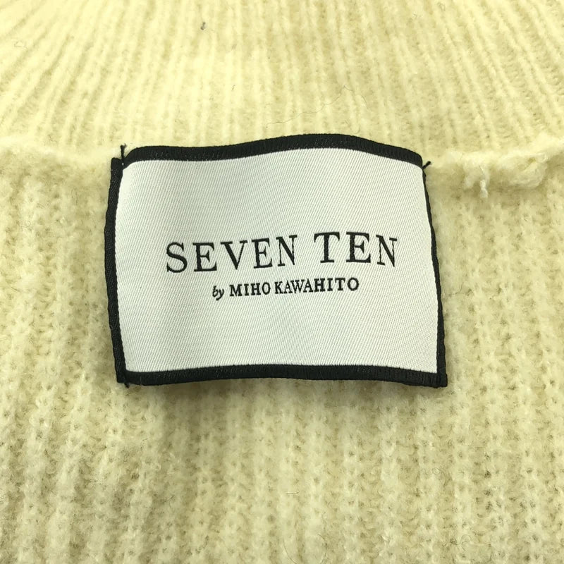 SEVEN TEN by MIHO KAWAHITO / セブンテンバイミホカワヒト | ブークレパワーショルダーニット | M | レディース