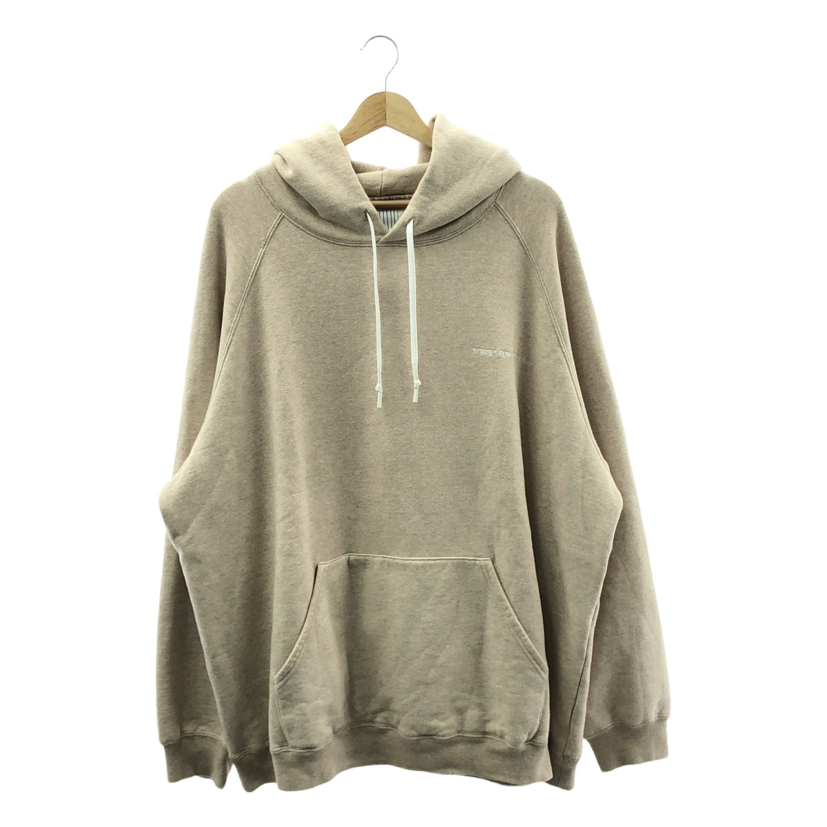 S.F.C (SFC) / エスエフシー | RAGLAN HOODIE  ロゴ 刺しゅう ラグランフーディー | XXL | ベージュ | メンズ
