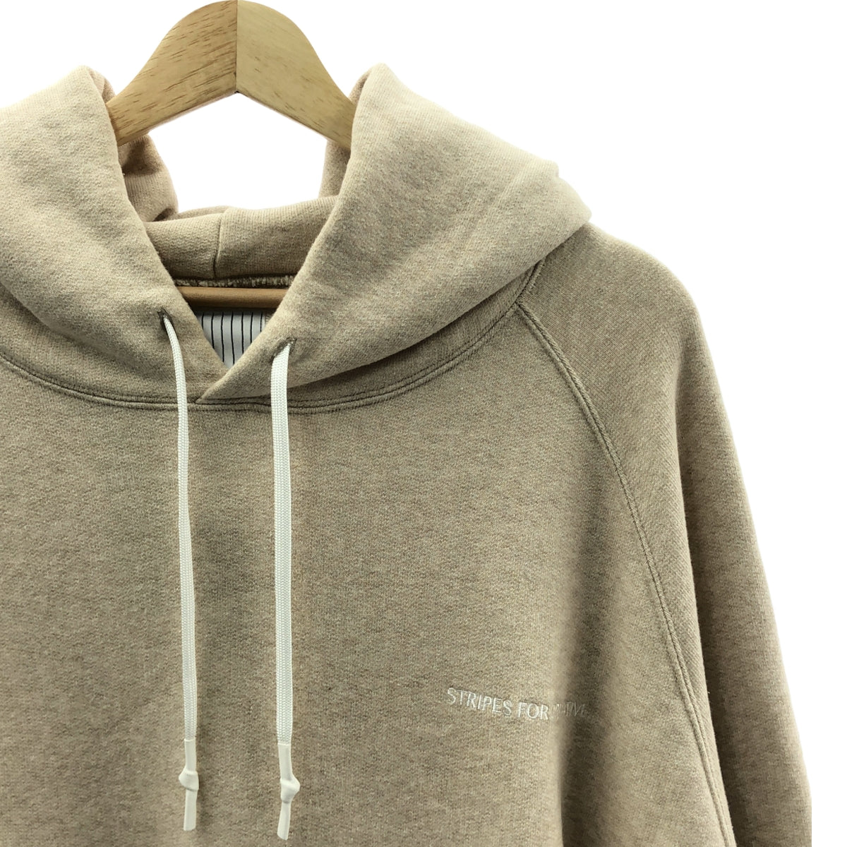 S.F.C (SFC) / エスエフシー | RAGLAN HOODIE  ロゴ 刺しゅう ラグランフーディー | XXL | ベージュ | メンズ