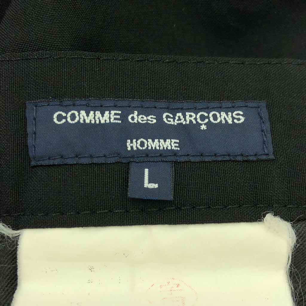 COMME des GARCONS HOMME / 컴데 갤슨 옴므 | 슬랙스 팬츠 / 무늬 안감 포함 | L | 블랙 | 남성