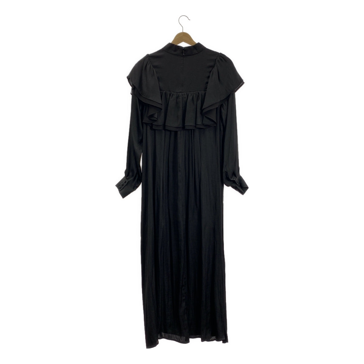 PAMEO POSE / パメオポーズ | ギャザー フリル ボリューム ドレス ワンピース | S | ブラック | レディース