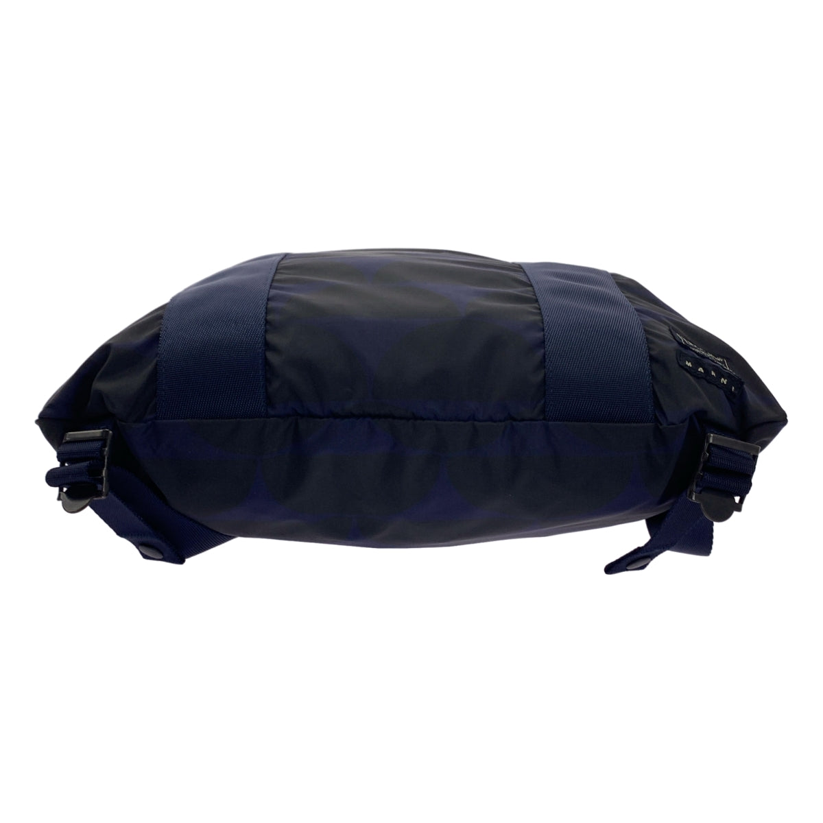 [類似新品] MARNI x PORTER 兩用托特包，全印花背包/托特包 | 海軍藍 | 女款