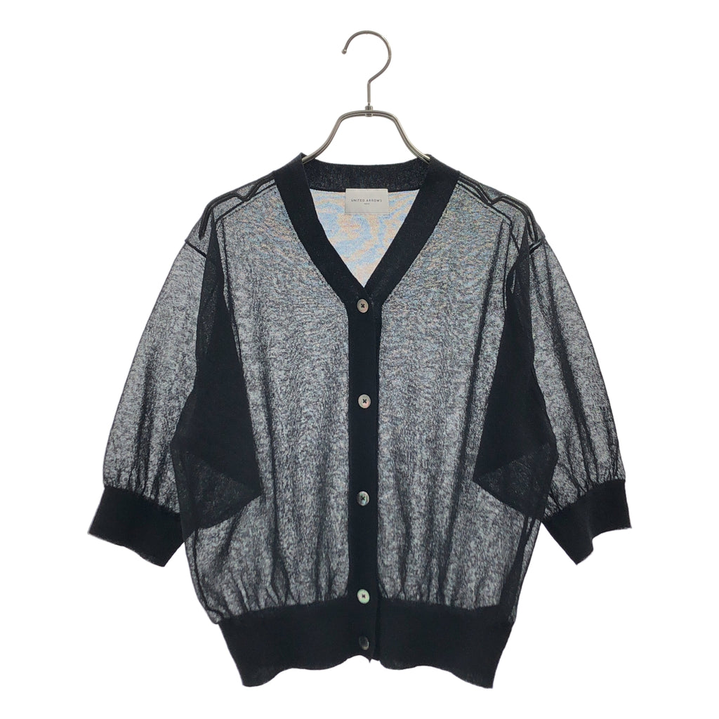 UNITED ARROWS | 透視V領開襟衫 | F碼 | 女款