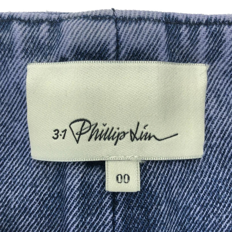 3.1 Phillip Lim / 스리원필립림 | 가먼트다잉 데님 와이드 팬츠 | 00 | 여성