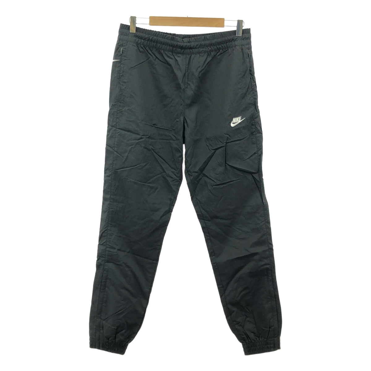 【미품】 NIKE / 나이키 | NSW Vw Swoosh Pants / AJ2300-010 드로우 스트링 팬츠 / 총 안감 | S | 블랙 | 남성