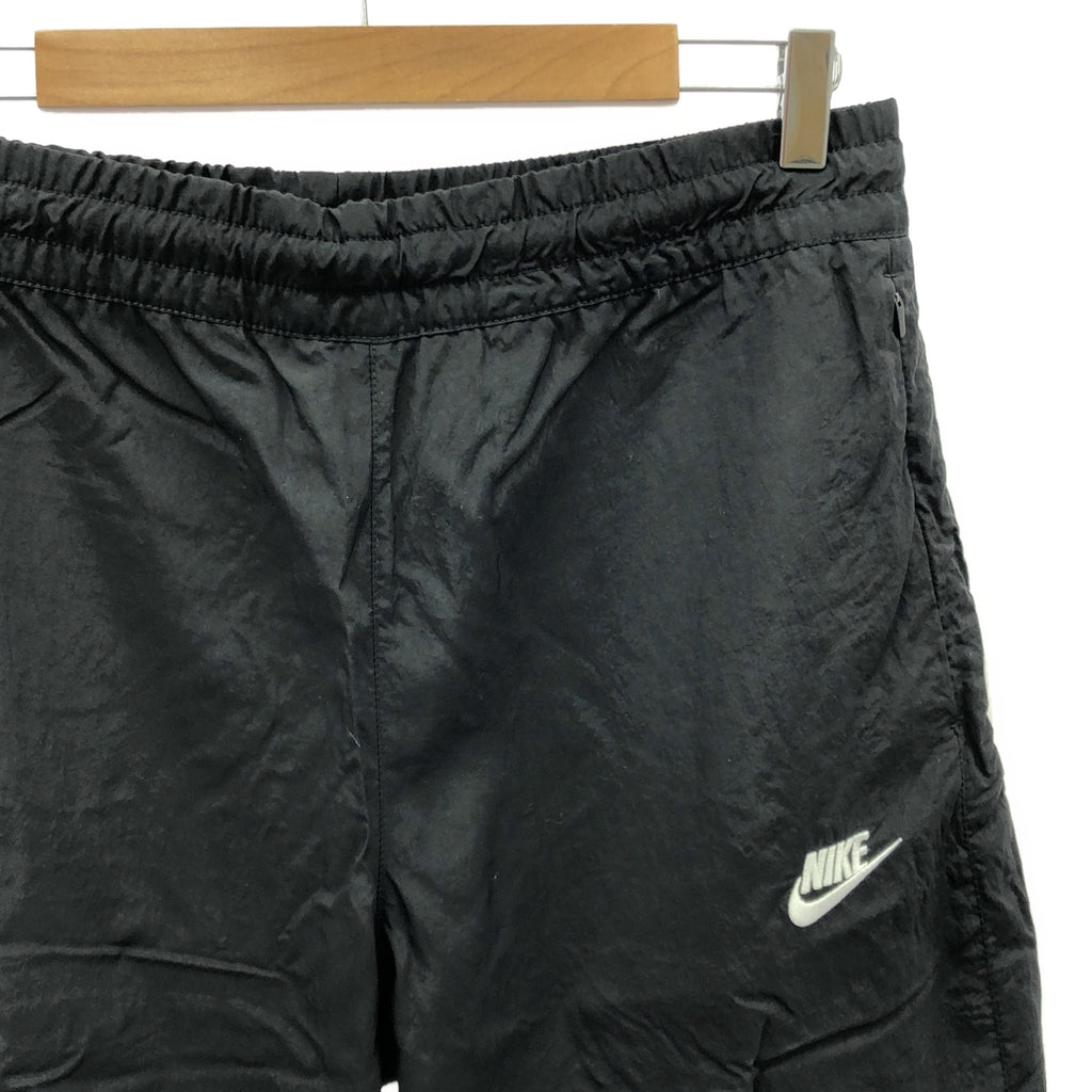 【미품】 NIKE / 나이키 | NSW Vw Swoosh Pants / AJ2300-010 드로우 스트링 팬츠 / 총 안감 | S | 블랙 | 남성
