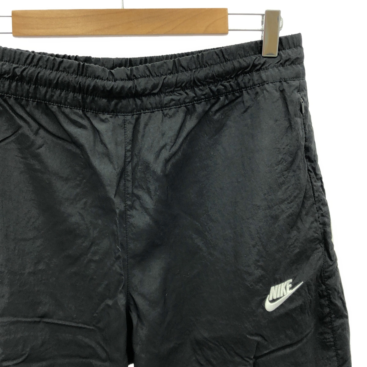 【미품】 NIKE / 나이키 | NSW Vw Swoosh Pants / AJ2300-010 드로우 스트링 팬츠 / 총 안감 | S | 블랙 | 남성