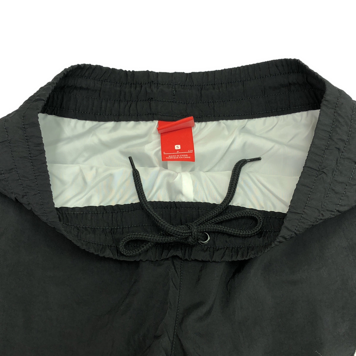 【미품】 NIKE / 나이키 | NSW Vw Swoosh Pants / AJ2300-010 드로우 스트링 팬츠 / 총 안감 | S | 블랙 | 남성