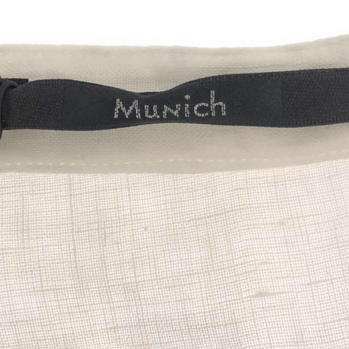 【美品】  Munich / ミューニック | 60s フレンチリネン ギャザー シャツワンピース | OS | ホワイト | レディース