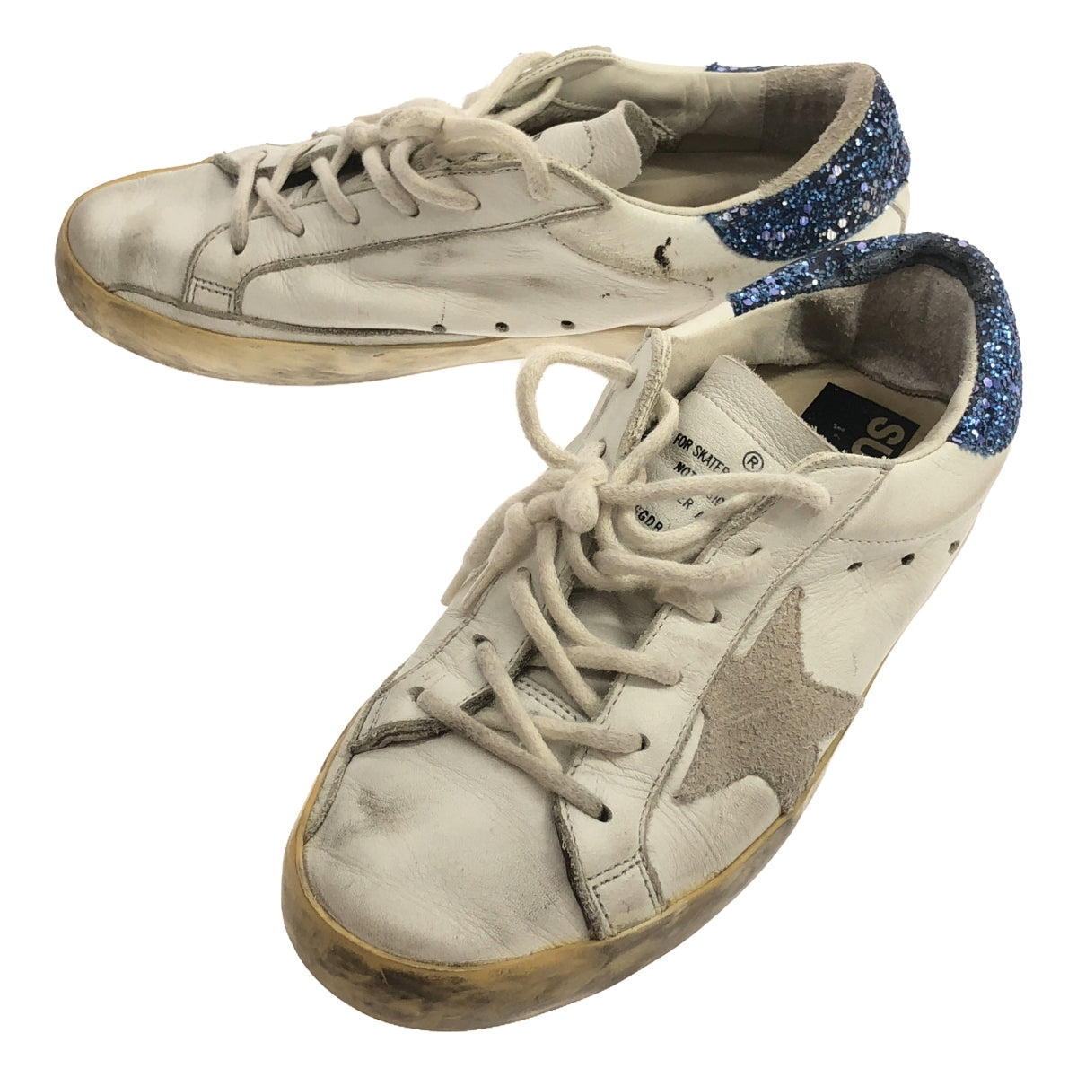 GOLDEN GOOSE / ゴールデングース | SUPERSTAR ヴィンテージ加工 ローカット レザースニーカー | 35 | ホワイト | レディース