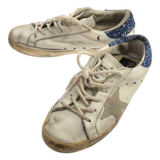 GOLDEN GOOSE | SUPERSTAR vintage processed low cut leather sneakers | 35 | White | Women's