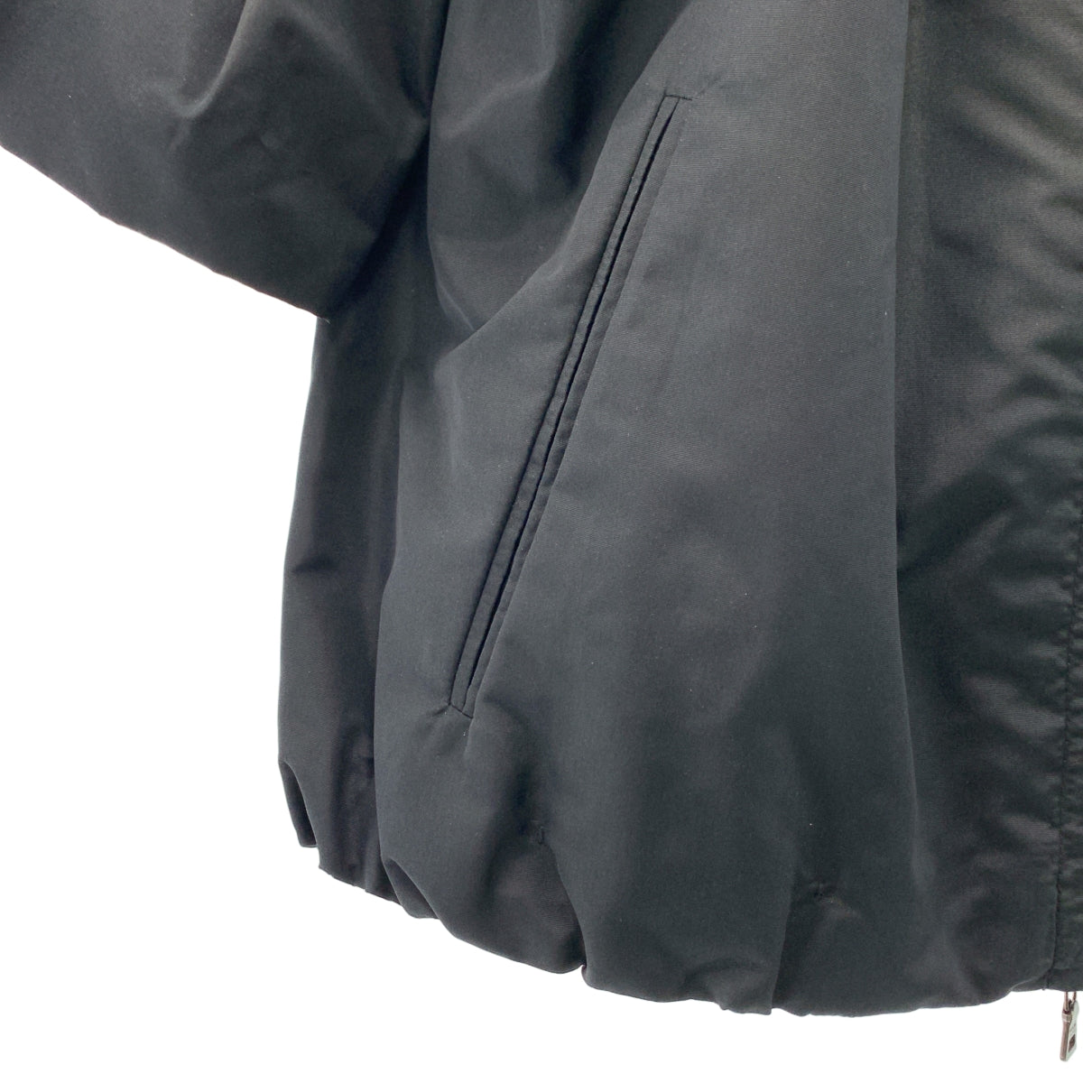 PRADA / プラダ | 2008 | ノーカラー ギャザー タックスリーブ ジャケット | 40 | レディース