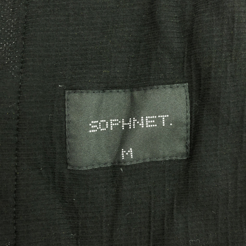 SOPHNET. / ソフネット | LONG KNIT CARDIGAN / コットン ボタンレス ショールカラー ロング カーディガン | M | ブラック | メンズ