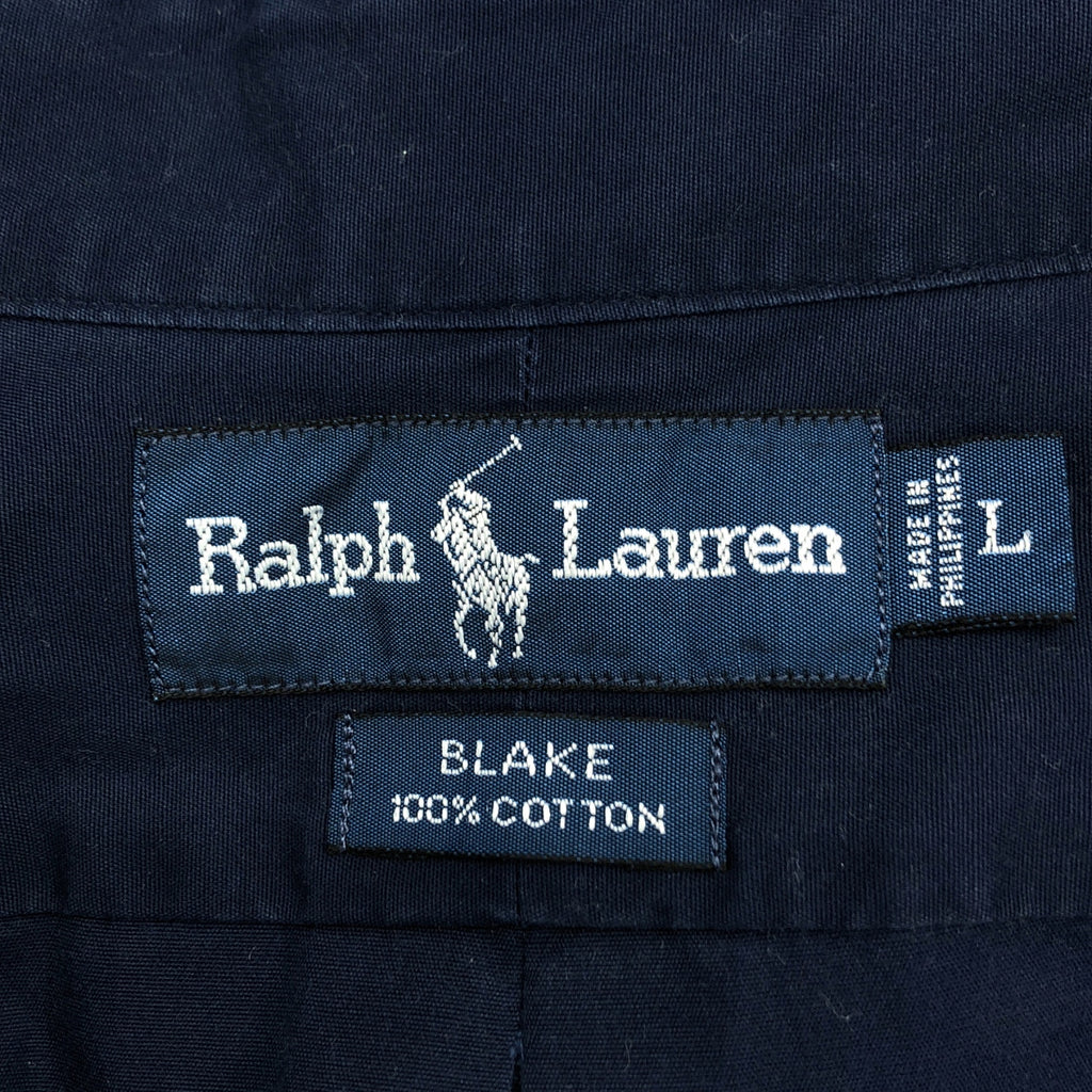 RALPH LAUREN / ラルフローレン | 90s ヴィンテージ BLAKE コットン ボタンダウン シャツ | L | ネイビー | メンズ