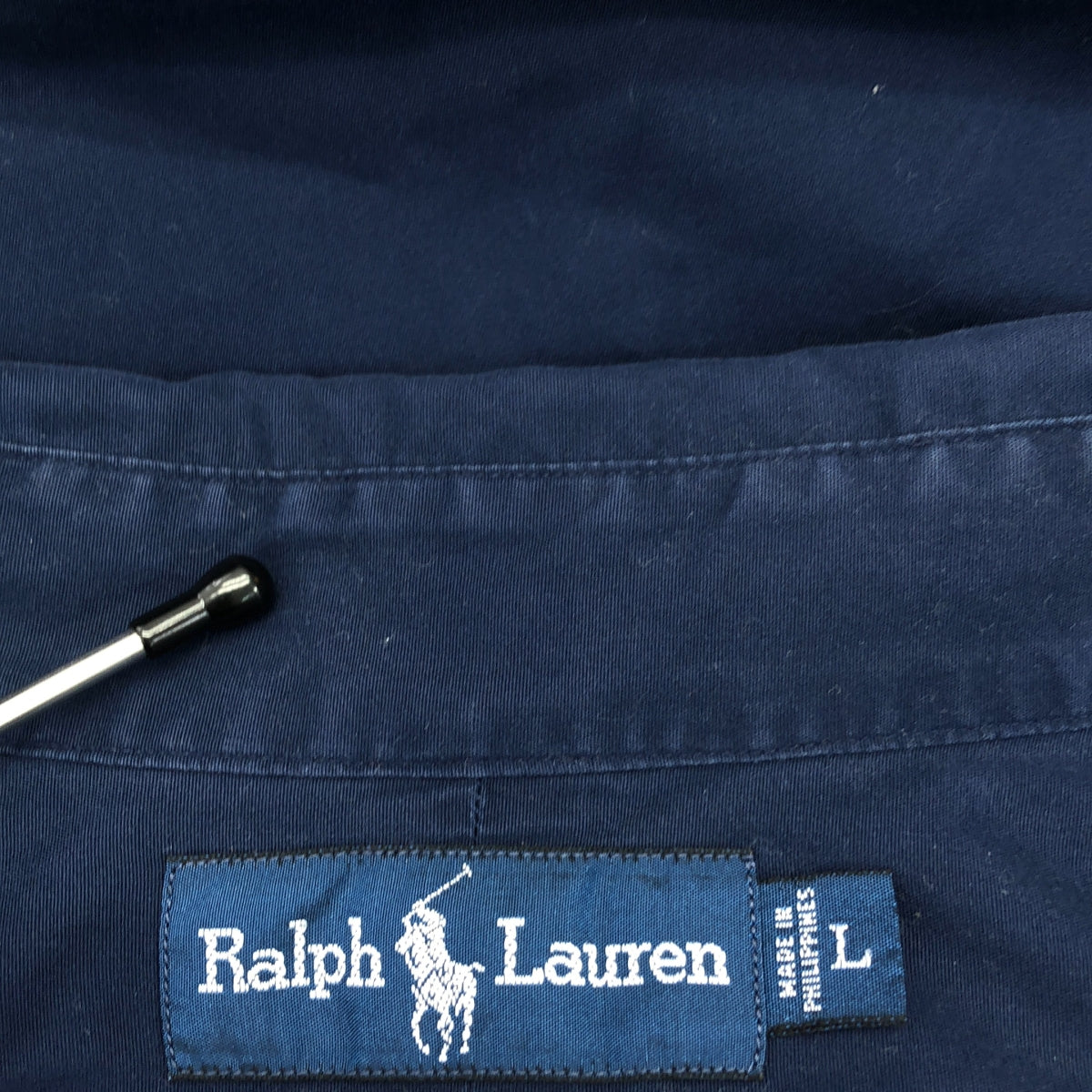 RALPH LAUREN | 90 年代復古 BLAKE 棉質紐扣襯衫 | L | 海軍藍 | 男款