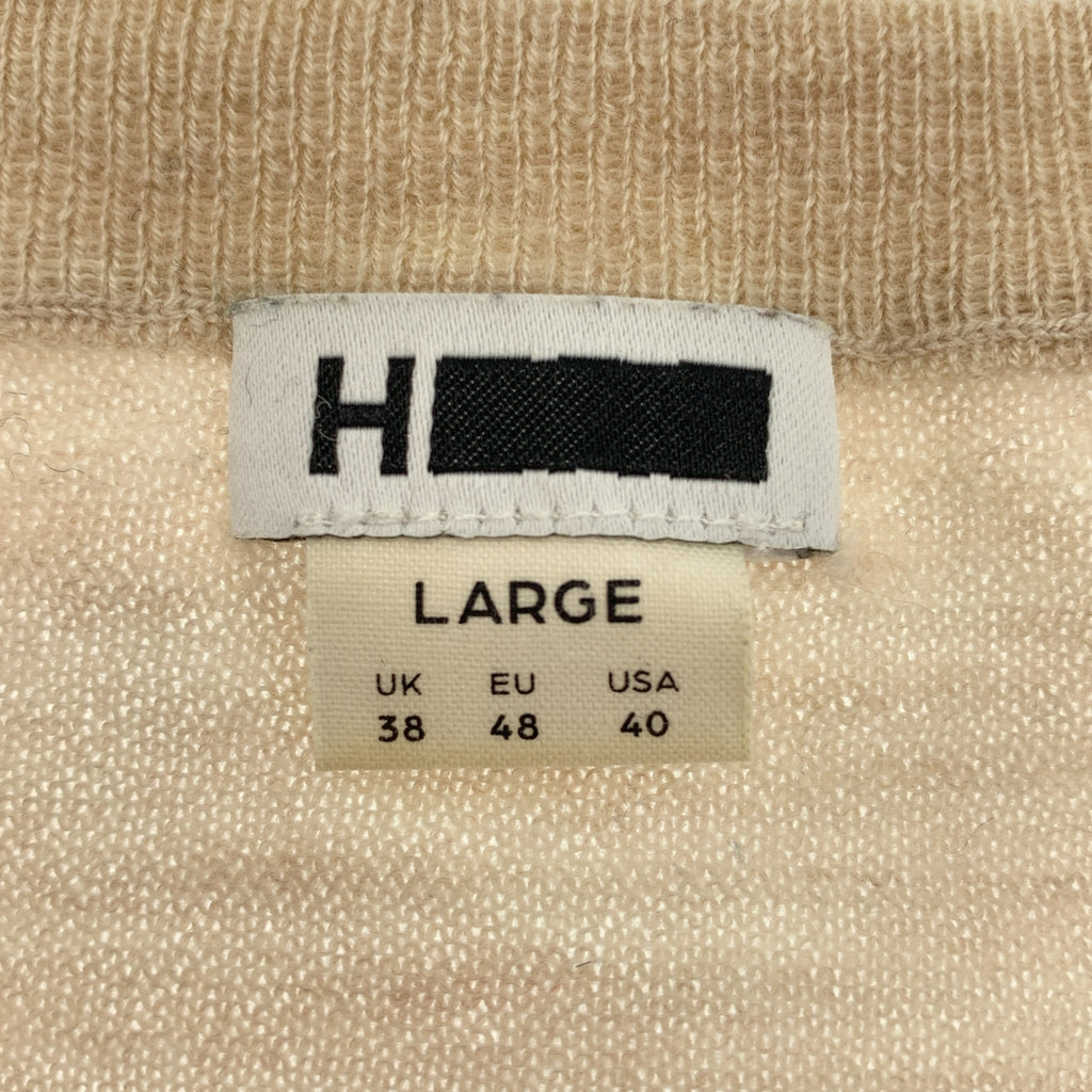 H BEAUTY&amp;YOUTH / 에이치뷰티앤유스 | CASHMERE CREW NECK 캐시미어 크루넥 니트 | L | 맨즈