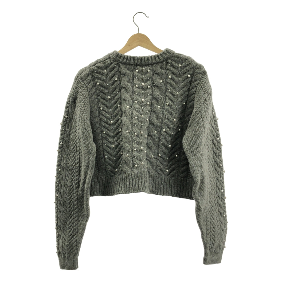 IENA / 예나 | 2023AW | 진주 케이블 풀오버 니트 | F | 여성