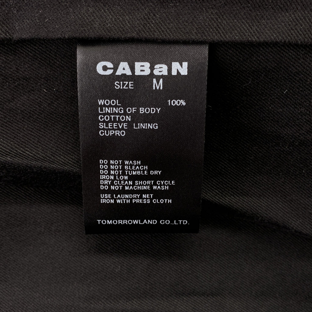 CABaN / 캐빈 | 2024AW | 울 개버딘 건 클럽 체크 스탠드 컬러 코트 / 총 안감 | M | 여성