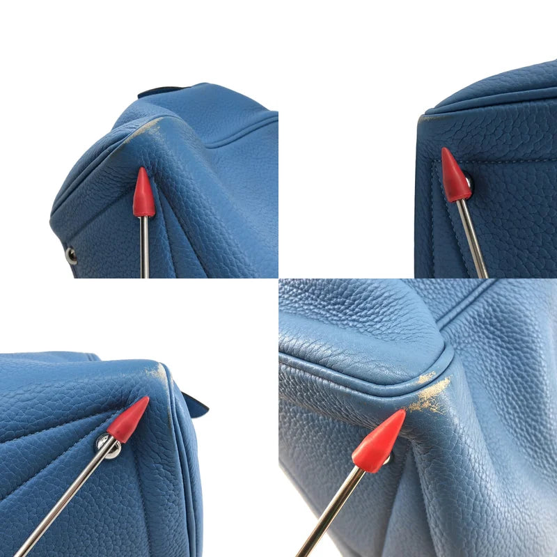 HERMES / 에르메스 | 2014 | 빅토리아 35 가죽 핸드백 | 블루 | 여성