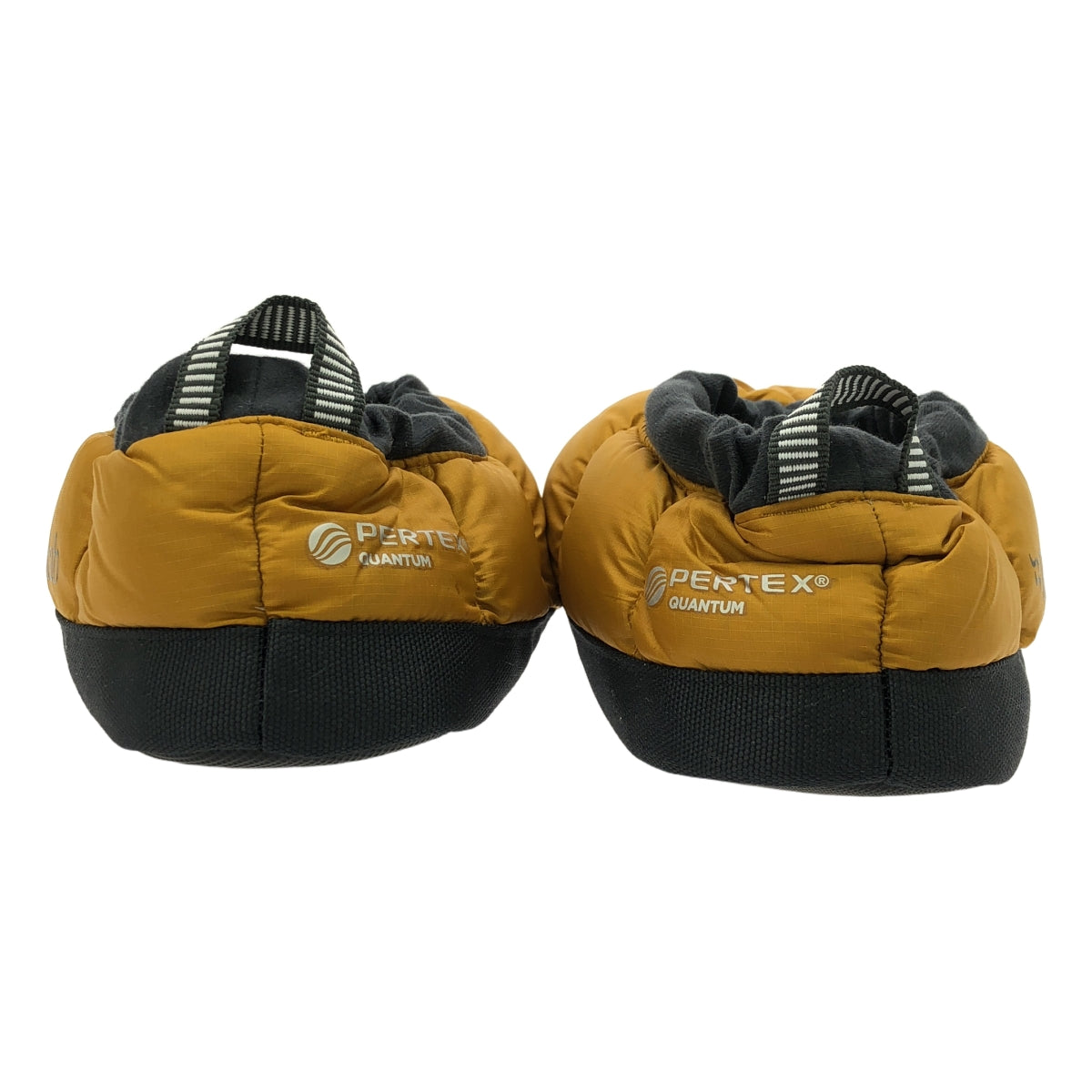 [全新] 拉布 |羽絨小屋拖鞋帳篷鞋 | M |深灰胡桃木色 / 黃色 |男士