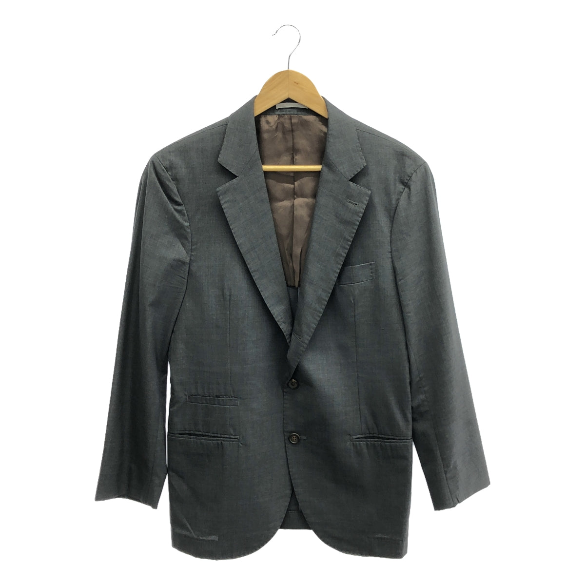 BRUNELLO CUCINELLI / ブルネロクチネリ | ウール シルク 3B シングルブレスト テーラード ジャケット | 46 | メンズ