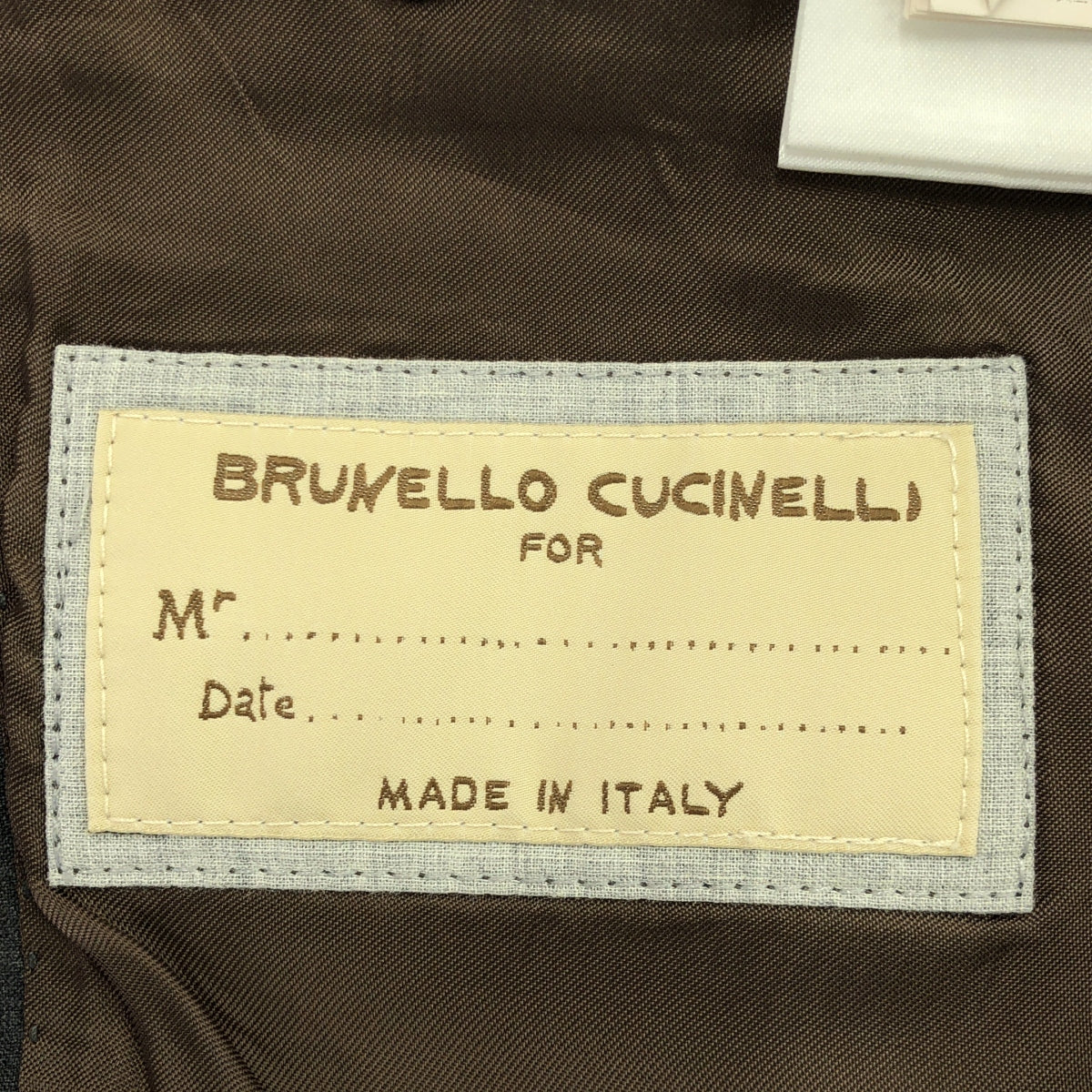 BRUNELLO CUCINELLI / ブルネロクチネリ | ウール シルク 3B シングルブレスト テーラード ジャケット | 46 | メンズ