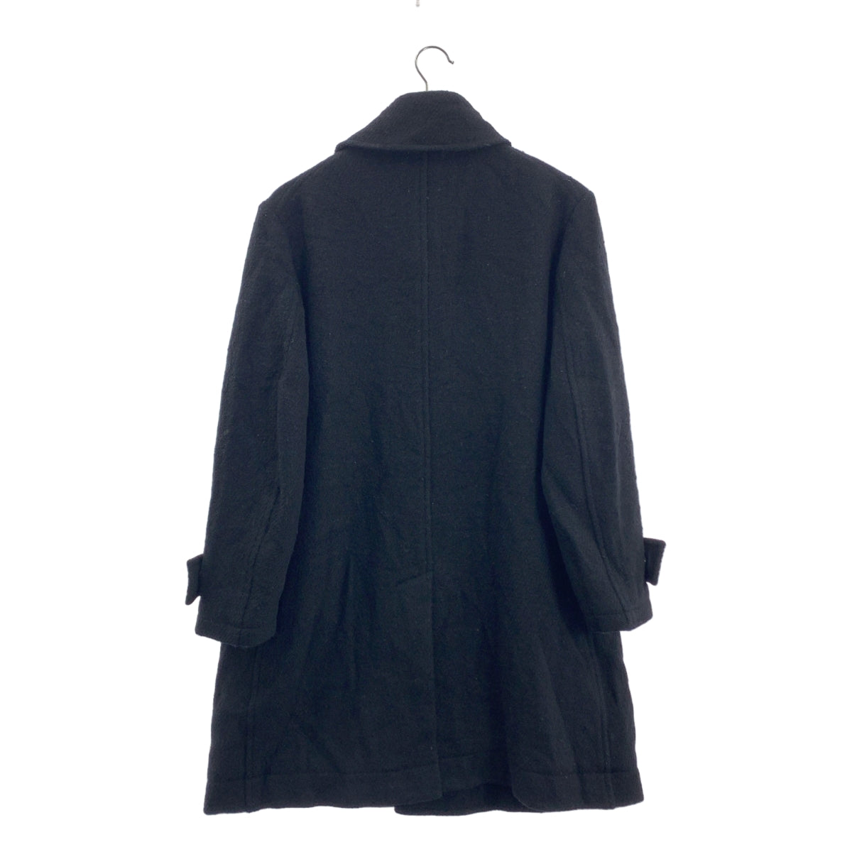 Y's / Y's Yohji Yamamoto | 羊毛粗花呢大衣 | 尺寸 2 | 黑色 | 女款