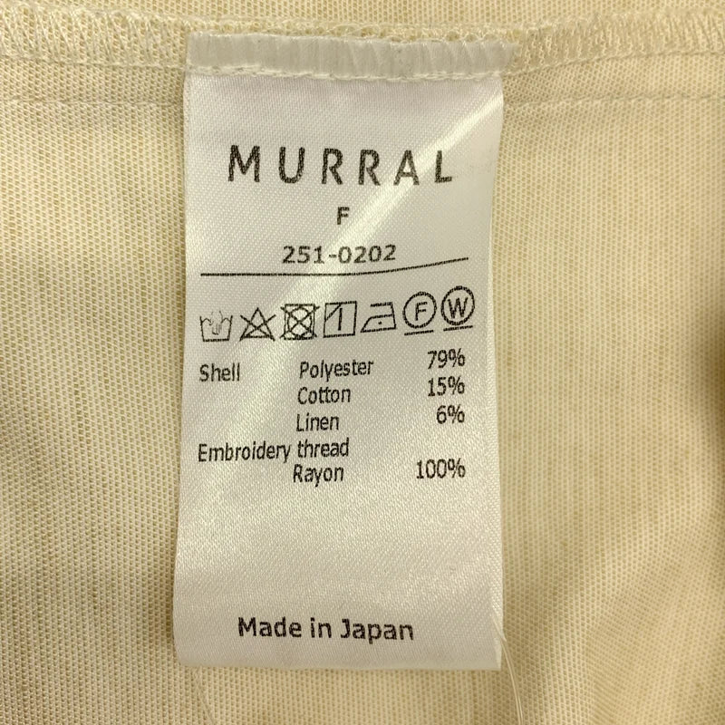 MURRAL / ミューラル | 2025SS | Cucurbita embroidered shirt / 刺しゅう オープンカラー 半袖シャツ | F | レディース