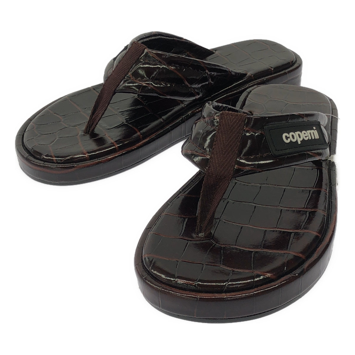 Coperni  / コペルニ | 2024SS | CROCO BRANDED FLIP FLOP / レザー クロコ型押し サンダル | 36 | レディース