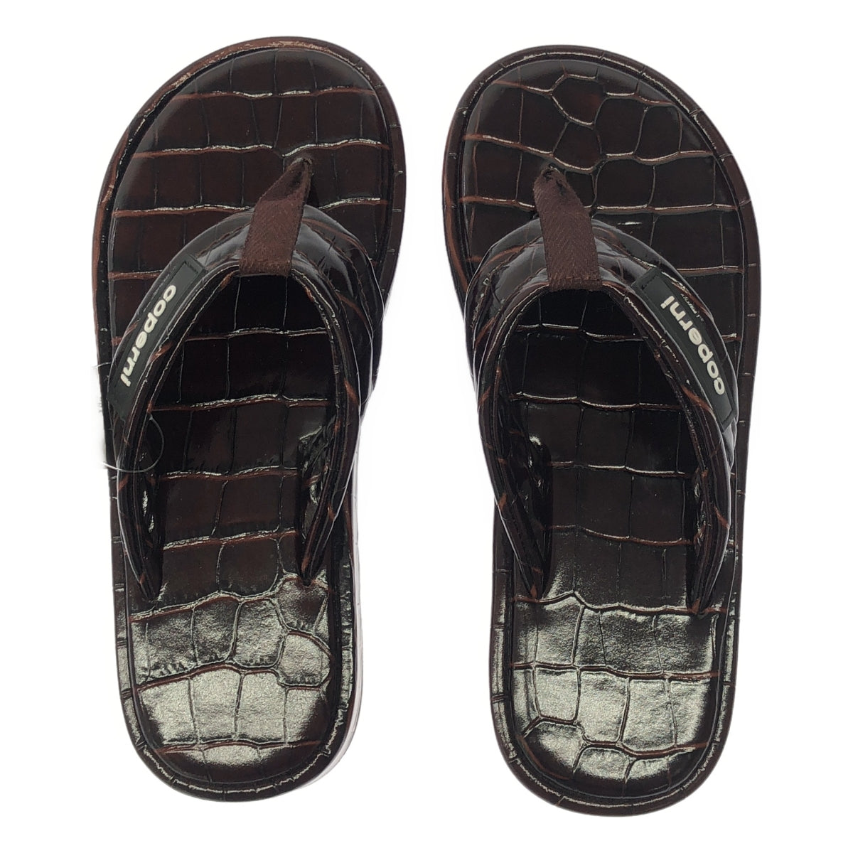 Coperni | 2024SS | CROCO BRANDED FLIP FLOP / Leather Crocodile Embossed Sandals | 36 | Women's