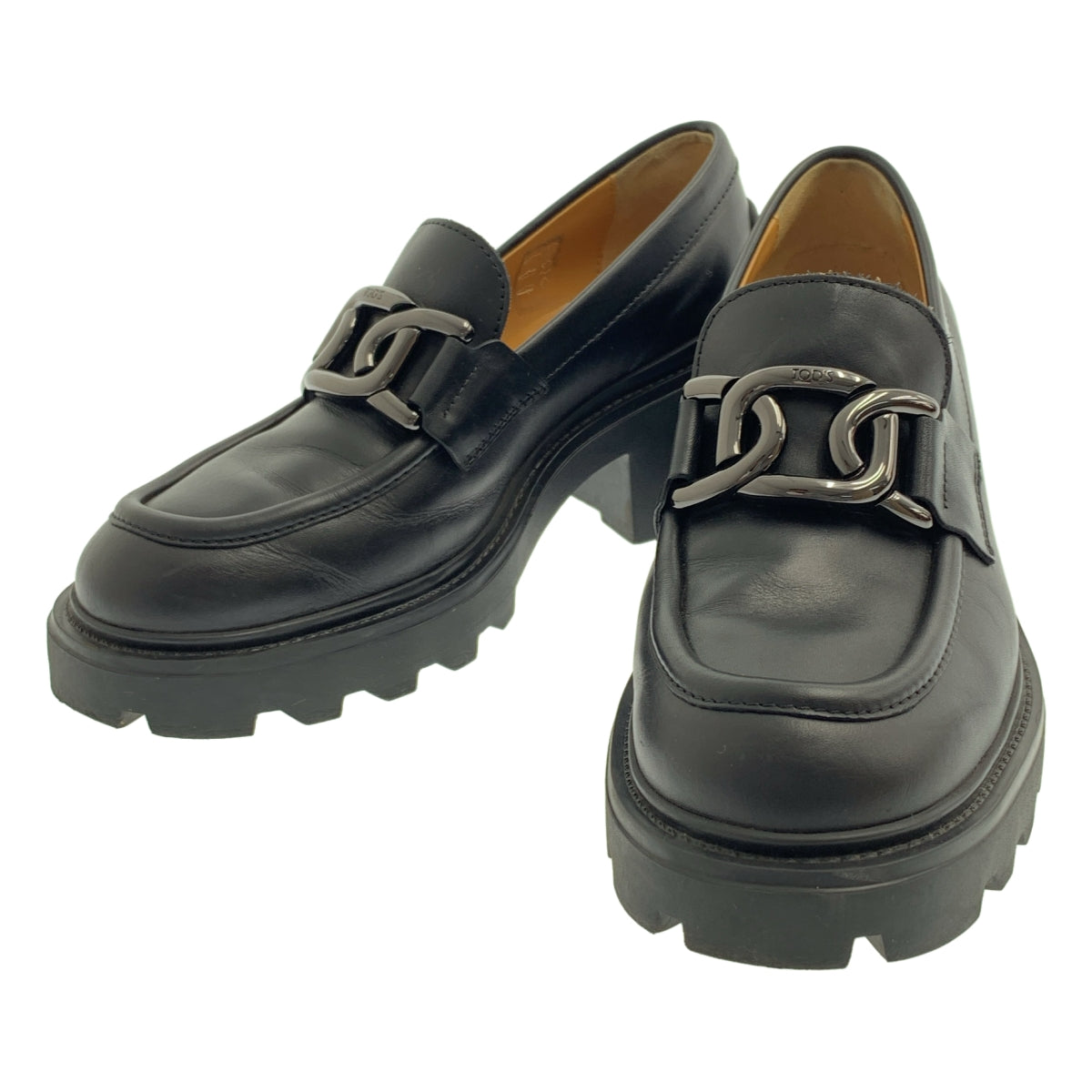 【美品】  TOD'S / トッズ | KATE LEATHER LOAFER ケイト レザー ローファ | 35½ | ブラック | レディース