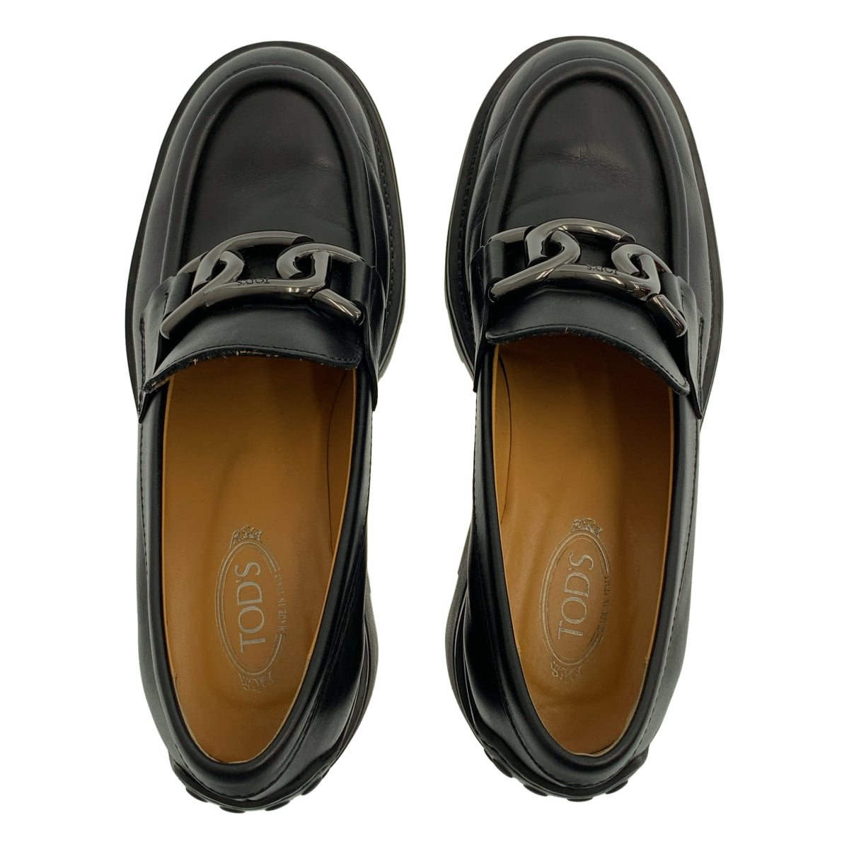 【美品】  TOD'S / トッズ | KATE LEATHER LOAFER ケイト レザー ローファ | 35½ | ブラック | レディース