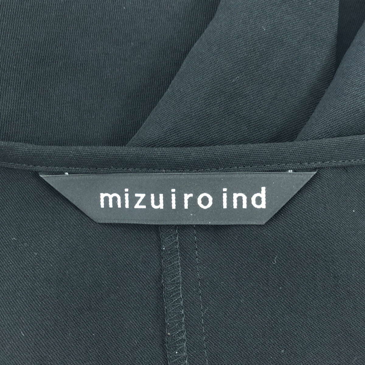 mizuiroind / ミズイロインド | ポリエステル 7分袖 ワンピース | F | ブラック | レディース