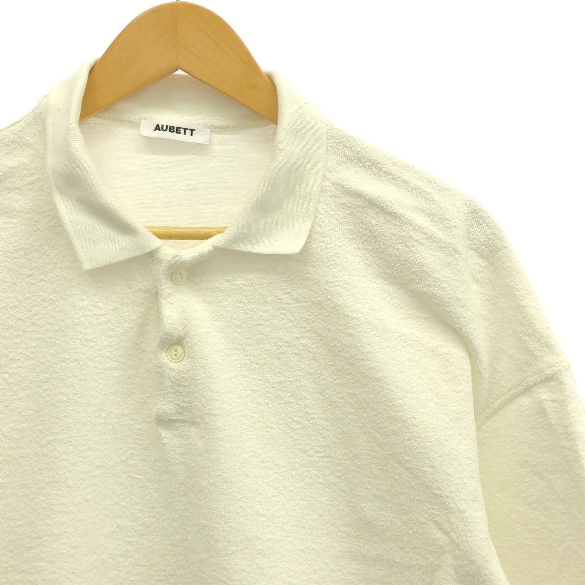 AUBETT | 2021SS | BRUSH PILE OVERSIZED POLO | S | White | Men's