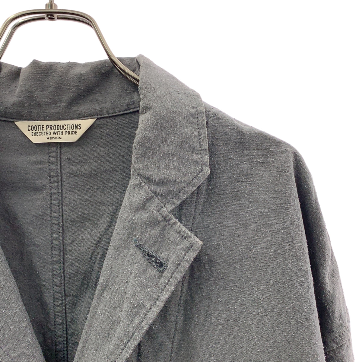 COOTIE / 쿠티 | 2021AW | 셋업 / Silknep Back Twill Lapel Jacket Pants / 실크 넥 라펠 재킷 테이퍼드 팬츠 | M | 맨즈