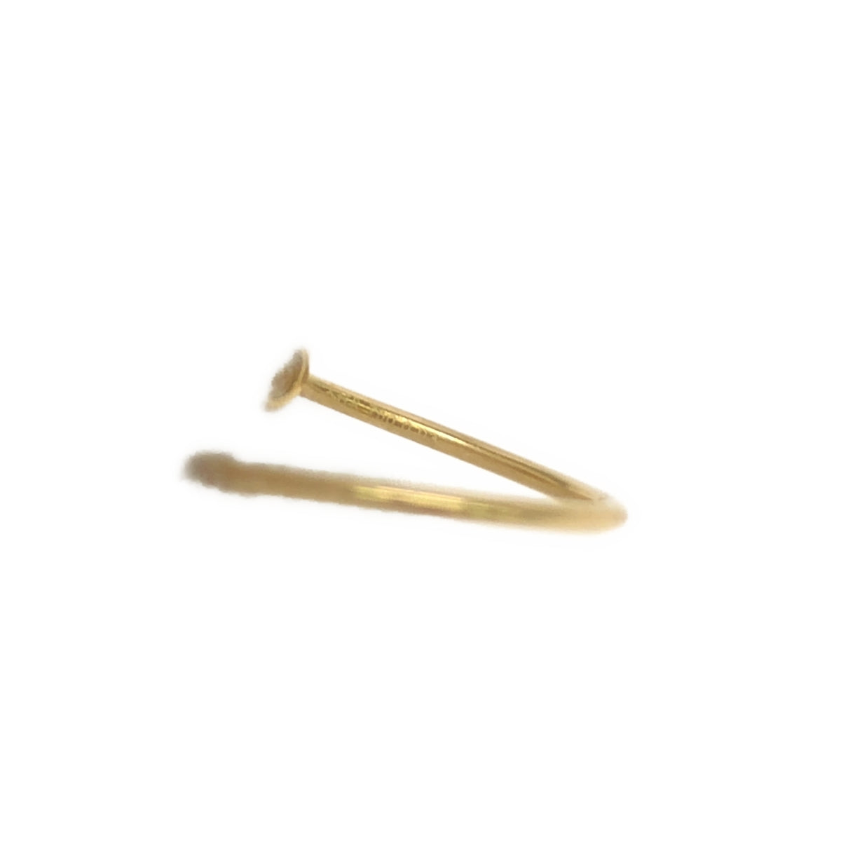 Shihara / Shihara | ONE-STONE HOOP PIERCE 01 One-stone hoop earrings |