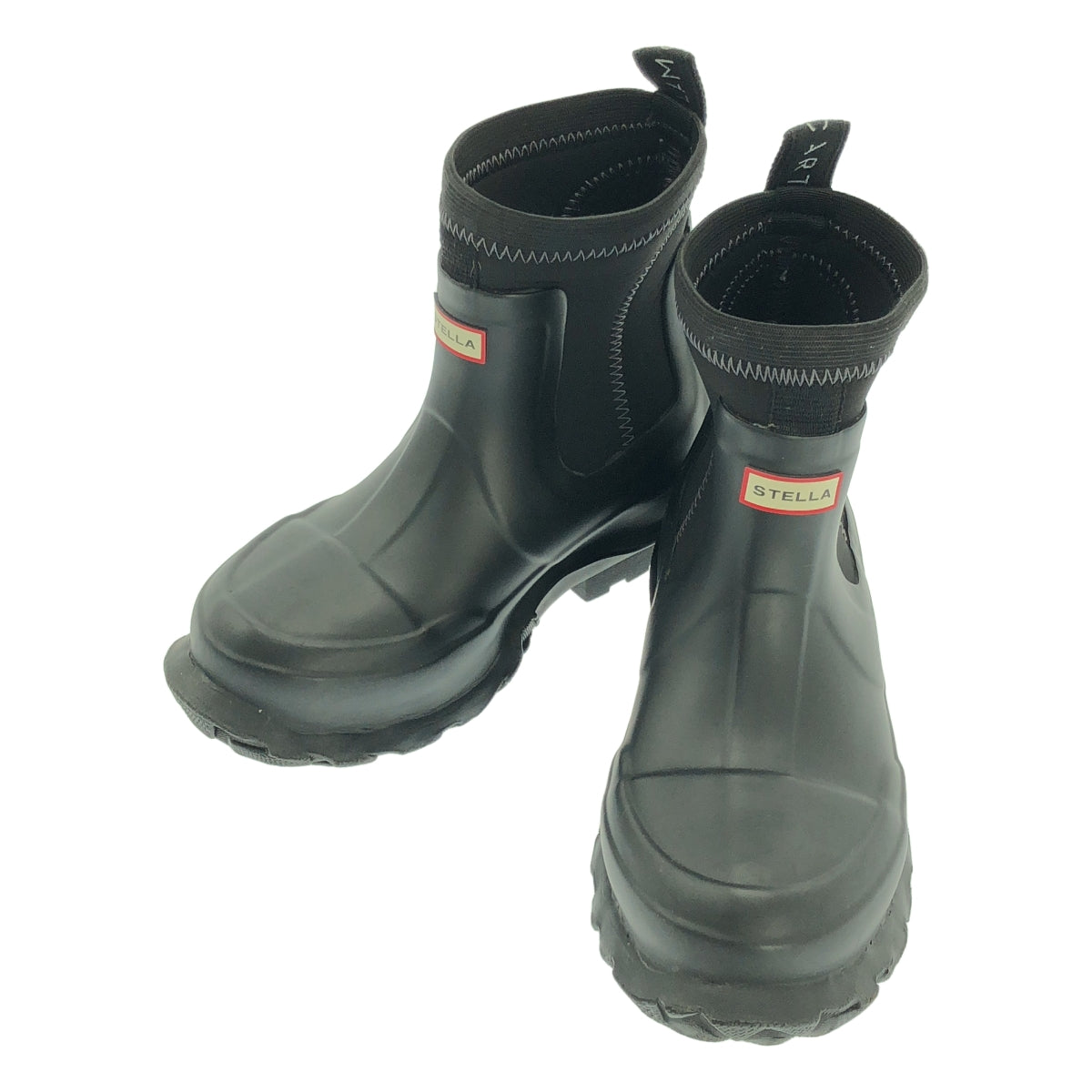 STELLA McCARTNEY / Stella McCartney | x HUNTER 側邊鬆緊帶雨靴 | 英國尺寸 3 | 黑色 | 女款