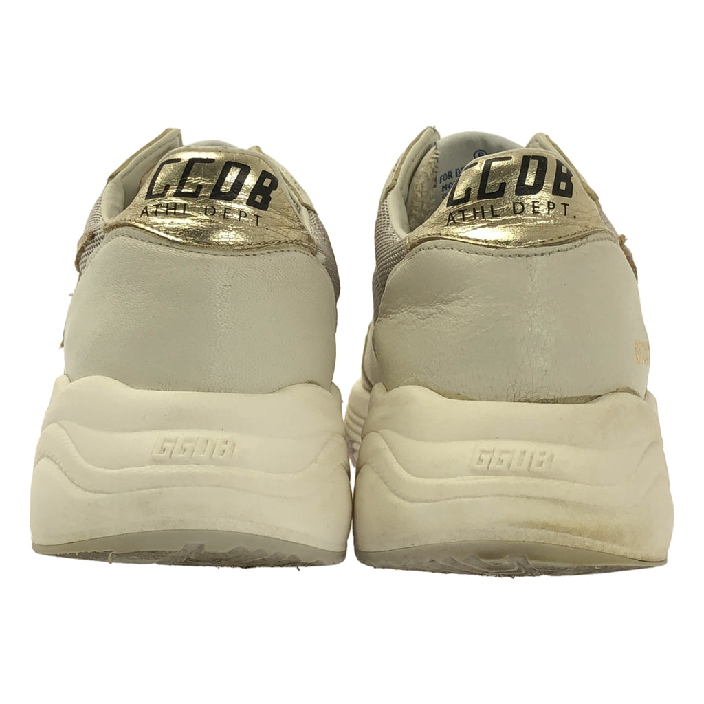 金鵝 | 跑步鞋 | 皮革Logo低筒運動鞋 | 36碼 | 白色 | 女款