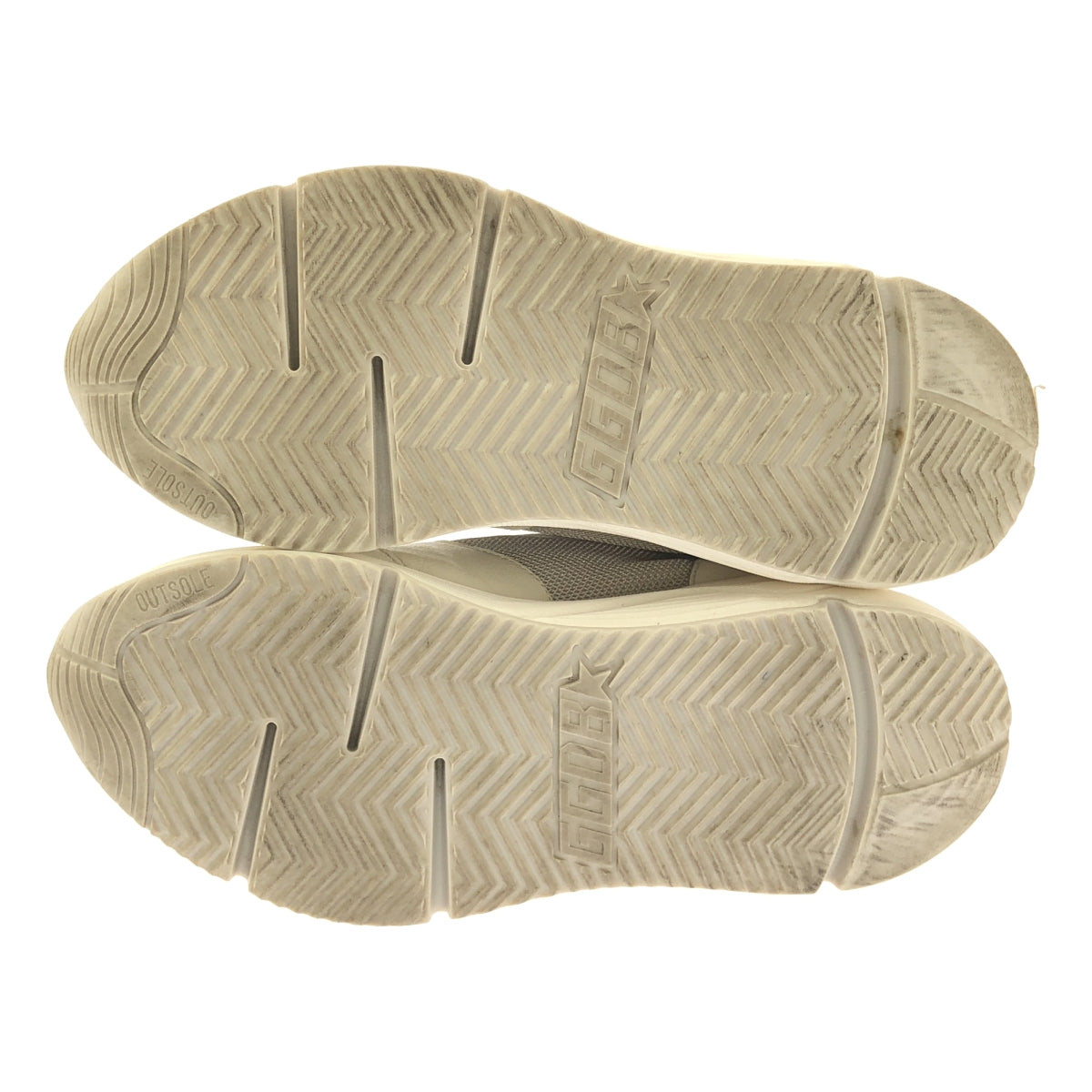 金鵝 | 跑步鞋 | 皮革Logo低筒運動鞋 | 36碼 | 白色 | 女款