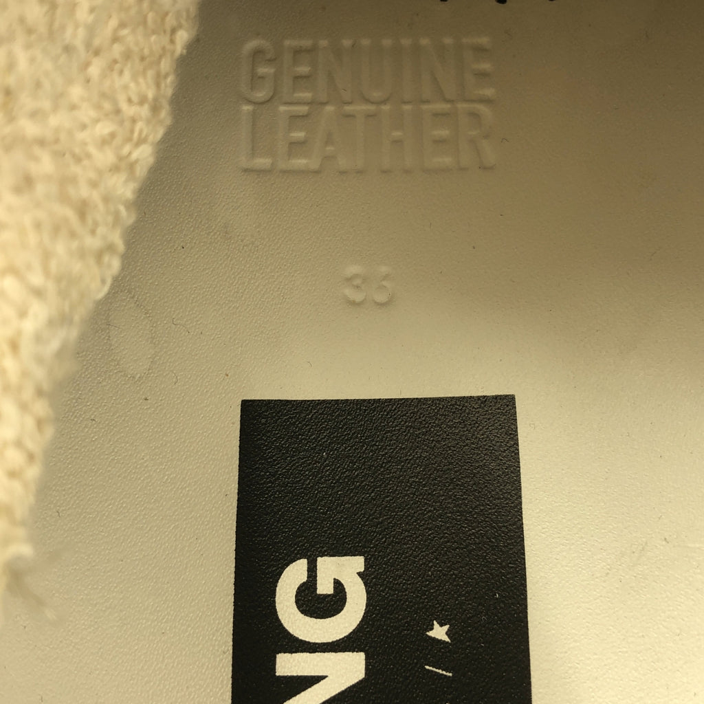 金鵝 | 跑步鞋 | 皮革Logo低筒運動鞋 | 36碼 | 白色 | 女款