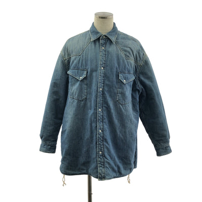 Maison Margiela / 메종 마르젤라 | 2019AW | DENIM SHIRT BLOUSON / 안솜 오버 실루엣 웨스턴 데님 셔츠 재킷 / 총 안감 | 40 | 남성