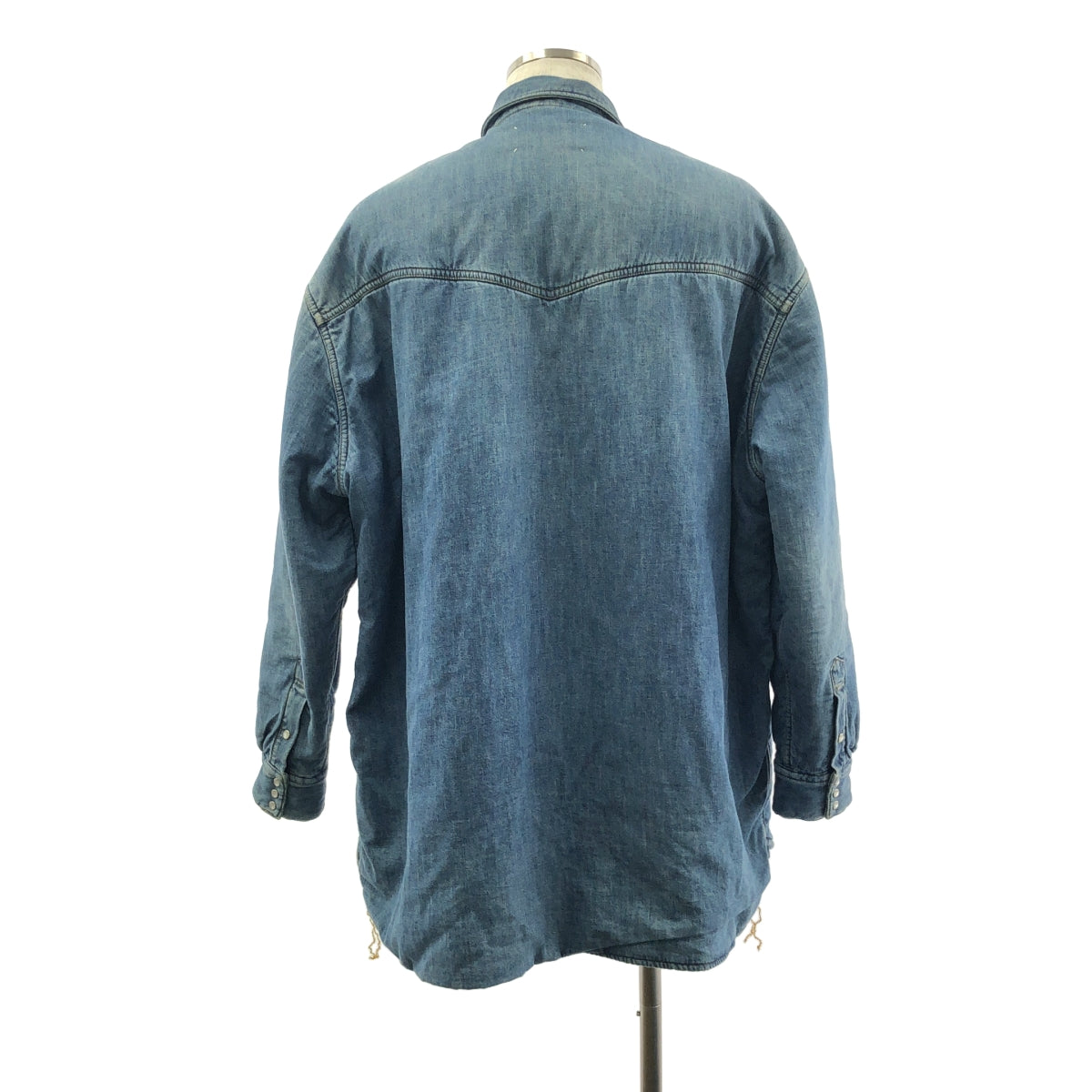 Maison Margiela / 메종 마르젤라 | 2019AW | DENIM SHIRT BLOUSON / 안솜 오버 실루엣 웨스턴 데님 셔츠 재킷 / 총 안감 | 40 | 남성