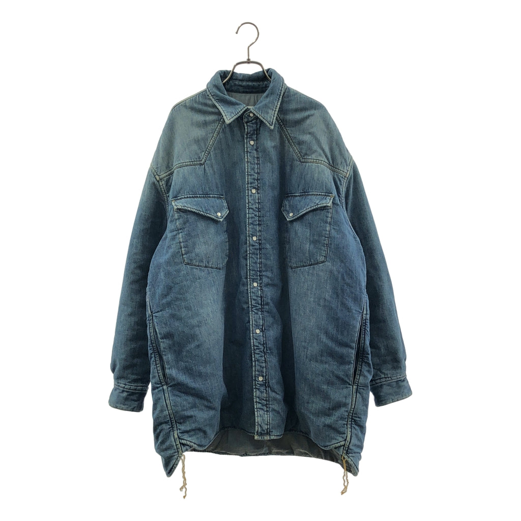 Maison Margiela / 메종 마르젤라 | 2019AW | DENIM SHIRT BLOUSON / 안솜 오버 실루엣 웨스턴 데님 셔츠 재킷 / 총 안감 | 40 | 남성