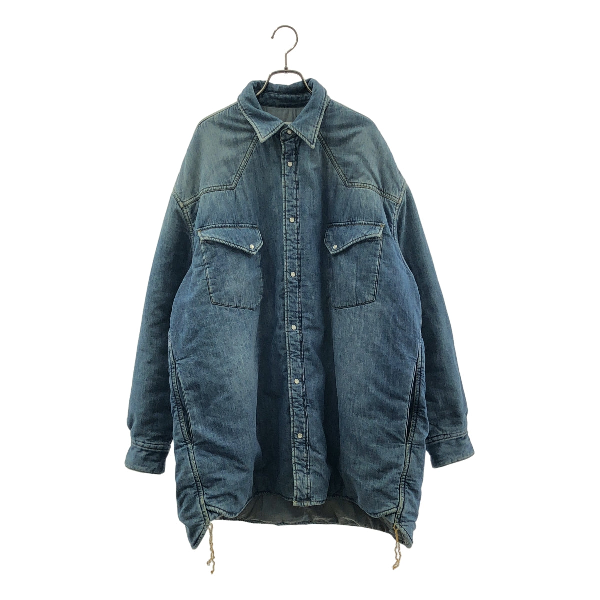 Maison Margiela / 메종 마르젤라 | 2019AW | DENIM SHIRT BLOUSON / 안솜 오버 실루엣 웨스턴 데님 셔츠 재킷 / 총 안감 | 40 | 남성