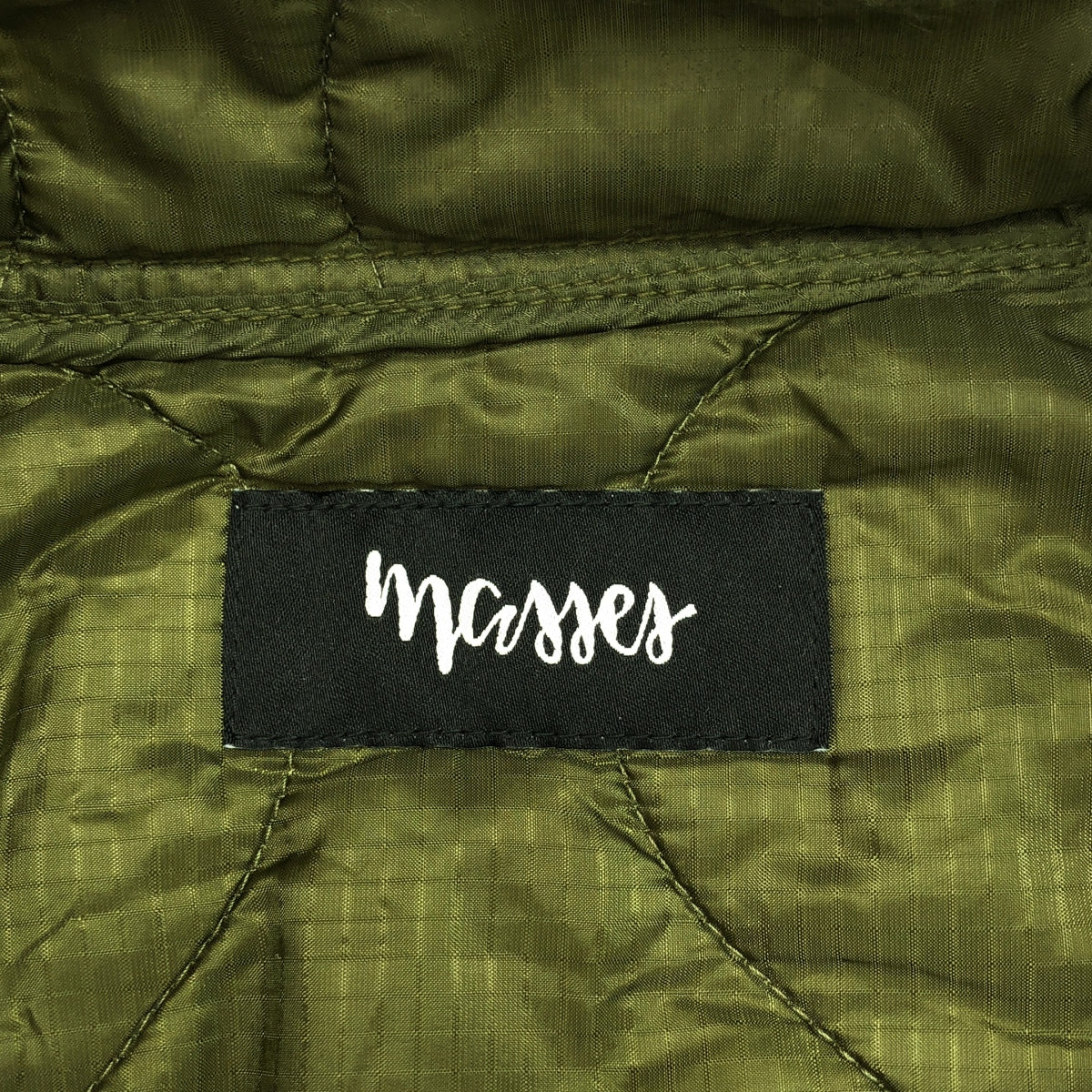 MASSES / 마시스 | QUILT COACH JACKET 퀼팅 코치 재킷 | L | 카키 | 남성