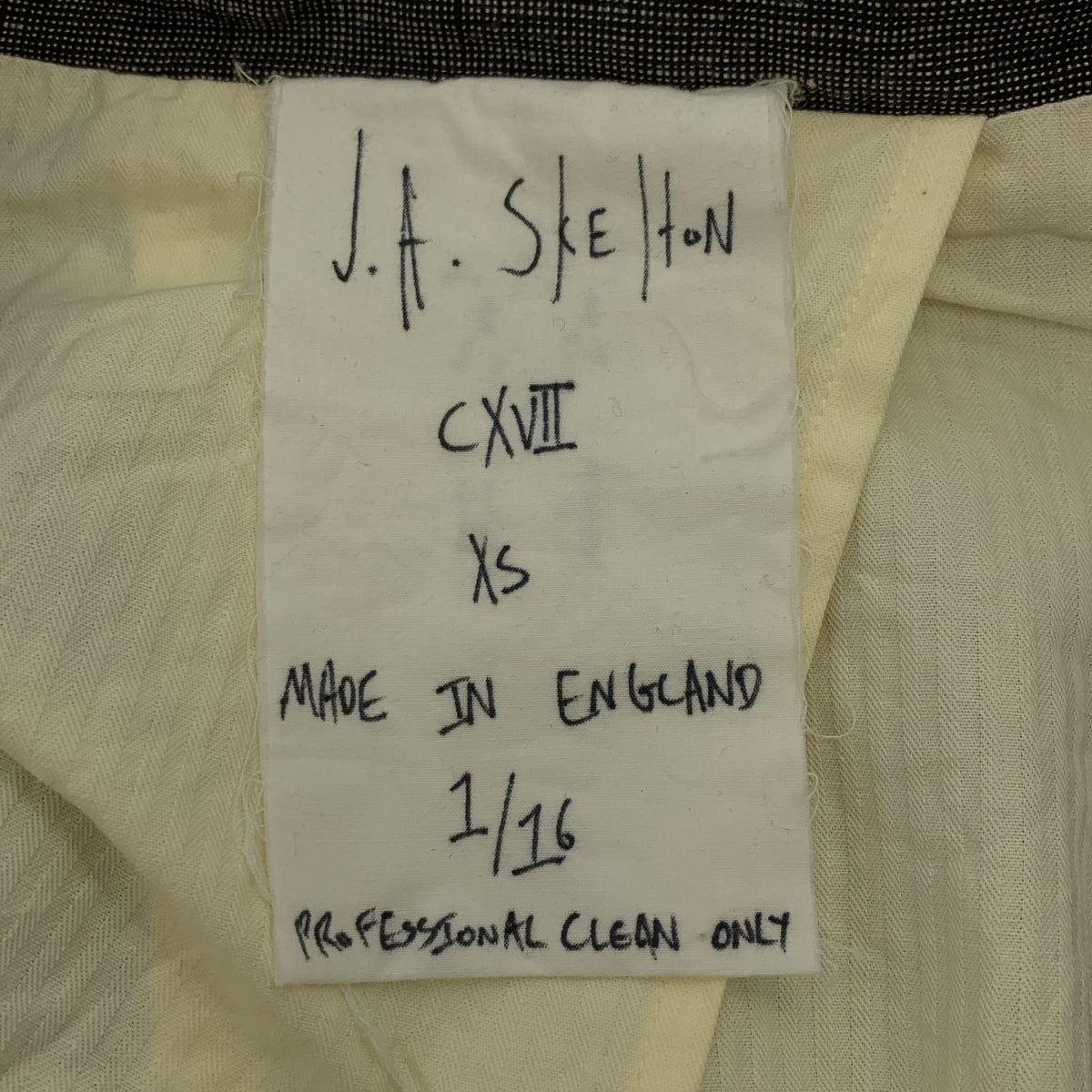 JOHN ALEXANDER SKELTON / 존 알렉산더 스켈레톤 | stripe jacket / 스트라이프 싱글 브레스트 재킷 | XS | 남성