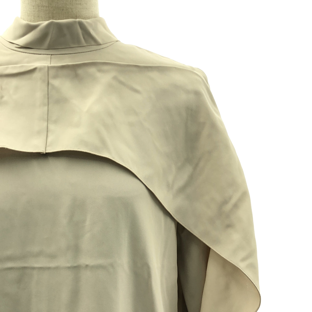 VERMEIL par iena / ヴェルメイユパーイエナ | 2023AW | ポプリンフリルボウワンピース / インナー付き | 36 | レディース