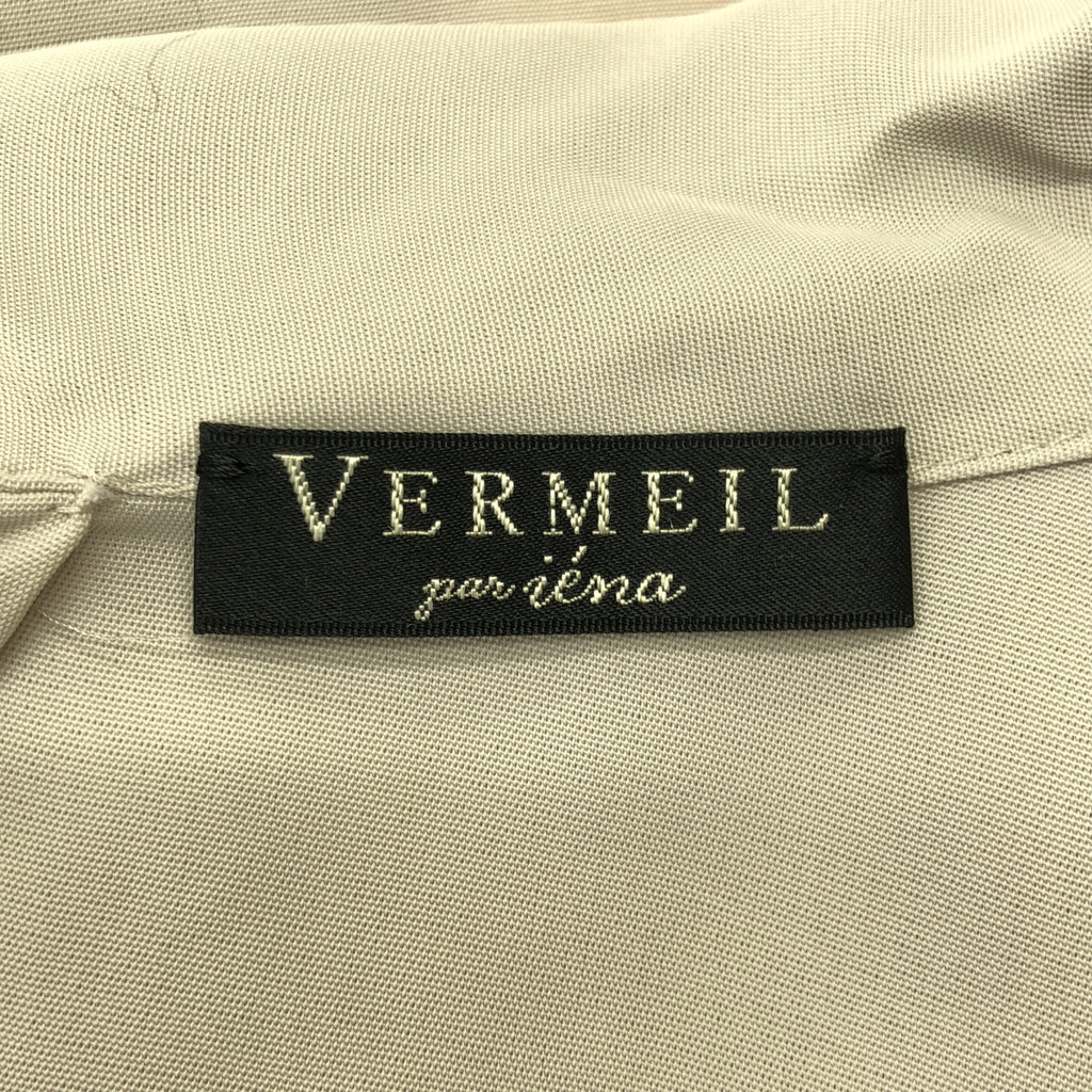 VERMEIL par iena / ヴェルメイユパーイエナ | 2023AW | ポプリンフリルボウワンピース / インナー付き | 36 | レディース