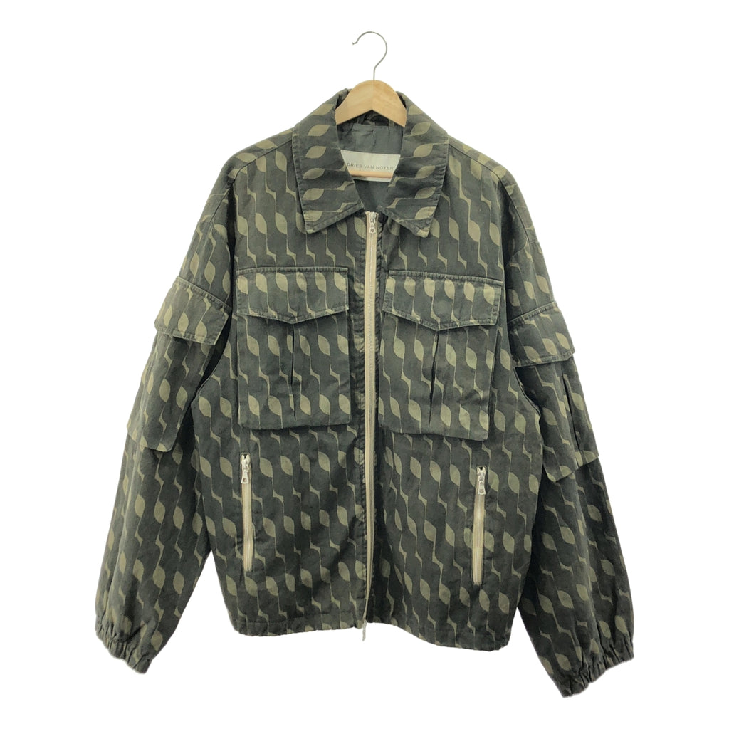 DRIES VAN NOTEN / ドリスヴァンノッテン | 2024SS | オーバーダイ グラフィックプリント ジャケット | M |